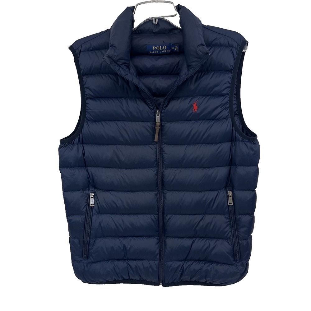 Polo Ralph Lauren 90/10 Down Puffer Vest Men's M Navy Light Bodywarmer
